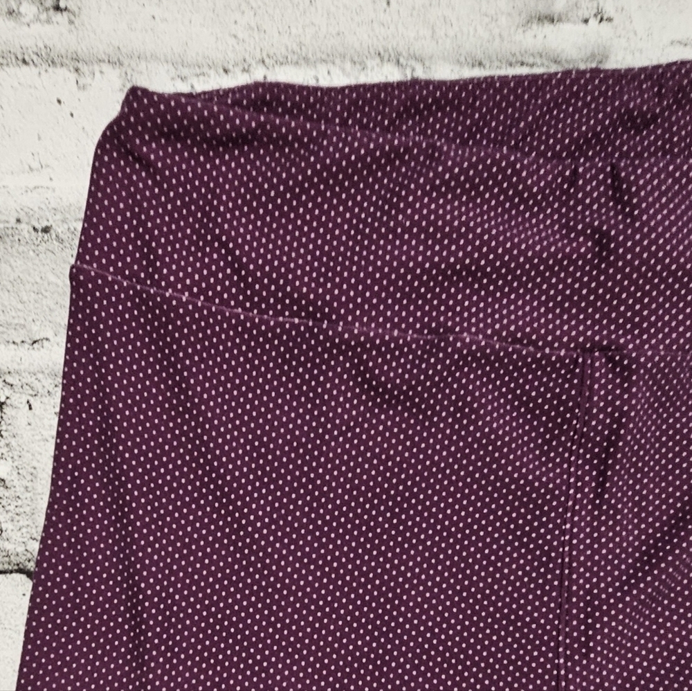 Lularoe Purple with White Dots - Picture 3 of 7